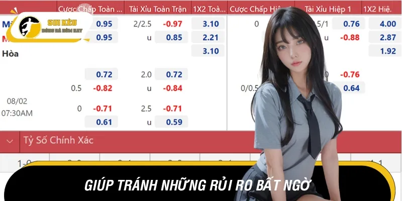 Soi kèo thường xuyên còn giúp bạn tránh gặp phải rủi ro đáng tiếc
